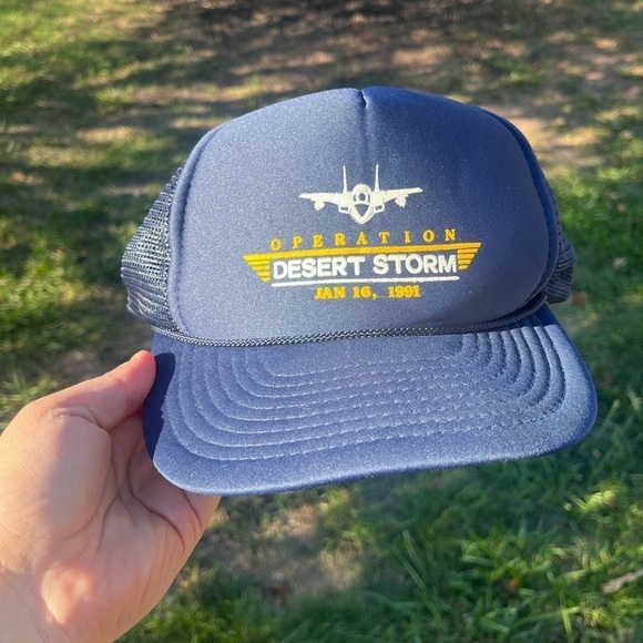 Other - Vintage ‘91 Operation Dessert mesh SnapBack hat